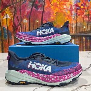 Hoka One Speedgoat 6 Stormy Skies Aqua Breeze 10.5D Men's 1147791 SMY